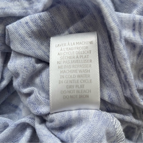 Twik Long Sleeve Heather Purple V Neck Top Size Extra Small - Picture 9 of 9